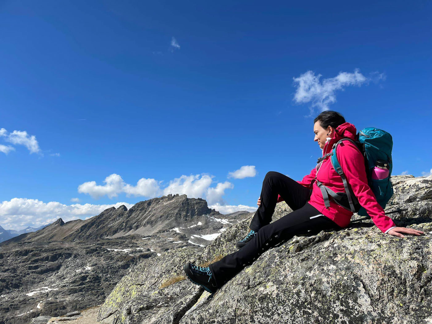 Bettina Bodner beim Wandern